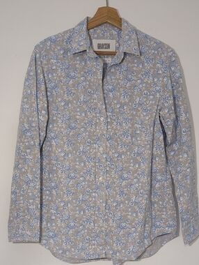 Grayson Women's Light Blue Floral Button-Down Shirt